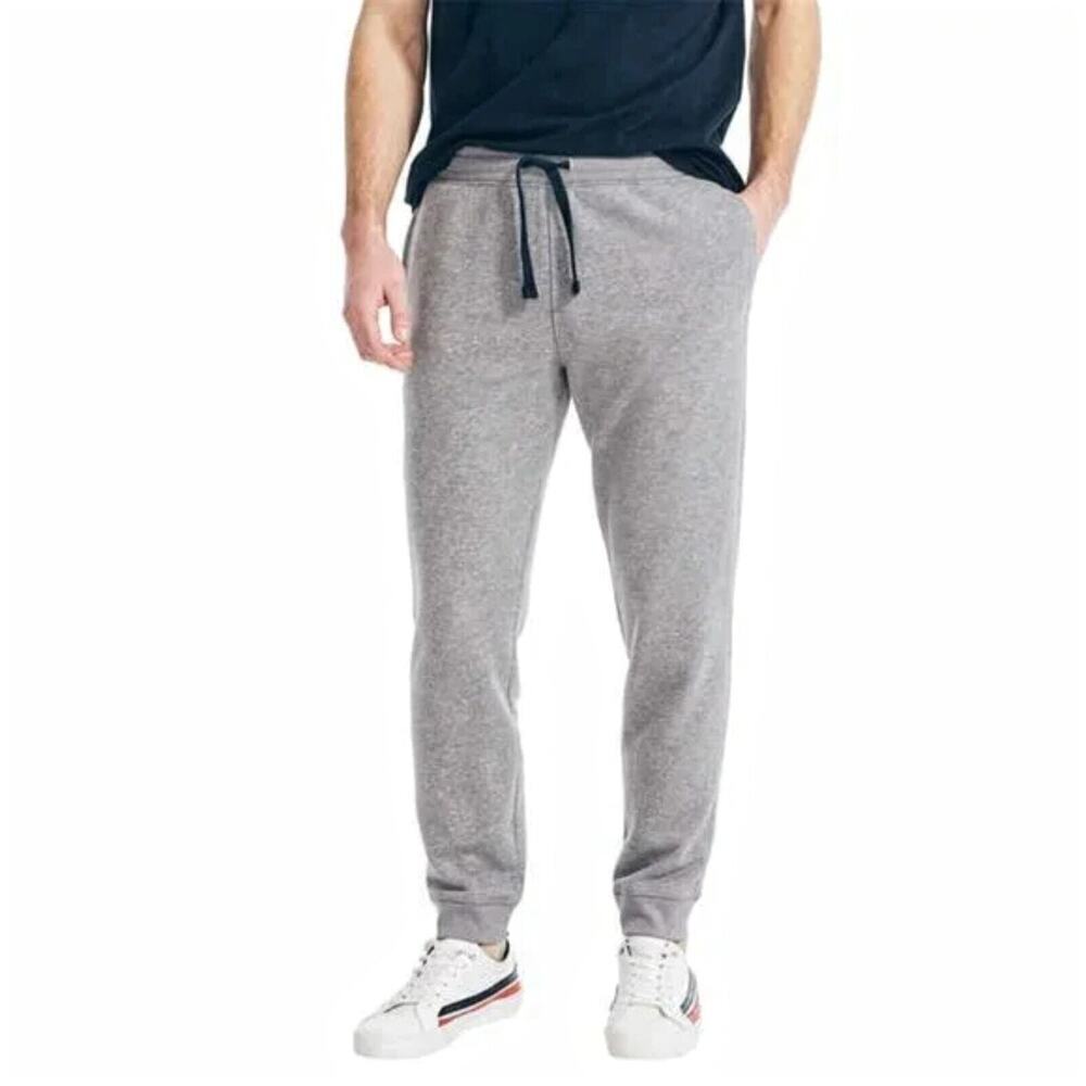 New Nautica Men's Cotton Blend Fleece Lined Active Pants Joggers